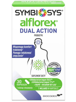 Пробиотик Symbiosys ALFLOREX DUAL ACTION, 30 капсул(термін придатності до 10.2027) S-ALDL30 фото