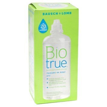 Раствор для линз Biotrue 120 мл Bausch&Lomb с гиалуроновой кислотой BL-BT120 фото
