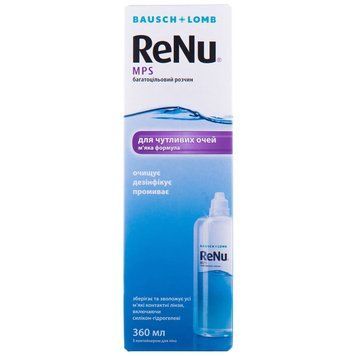 Розчин для контактних лінз Renu Re Nu Sensitive eyes 360 мл RN-SE360 фото